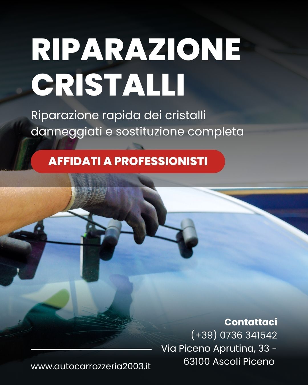 Riparazione e sostituzione vetri auto parabrezza Ascoli Piceno
